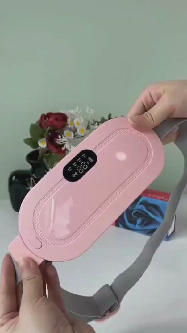 Charger la vidéo : &lt;p&gt;Avec sa sangle réglable, BellyTherm s&#39;adapte facilement à toutes les morphologies. Il reste bien en place pour vous offrir un massage et une chaleur ciblés, en toute liberté de mouvement. &lt;/p&gt;